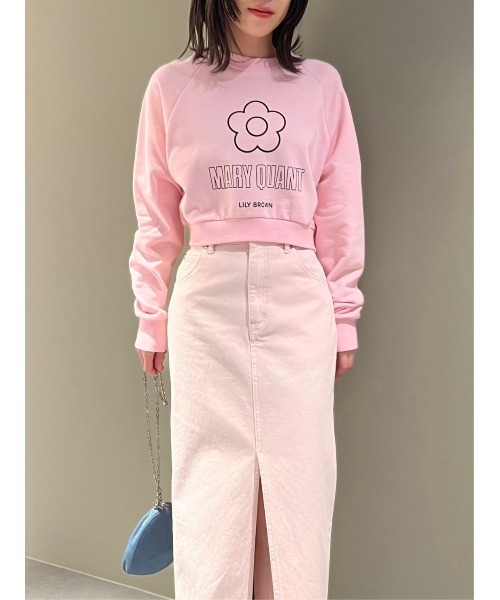 tシャツ 「LILY BROWN×MARY QUANT」デイジークロップドスウェット レディース LILY BROWN tシャツ 「LILY BROWN×MARY QUANT」デイジー