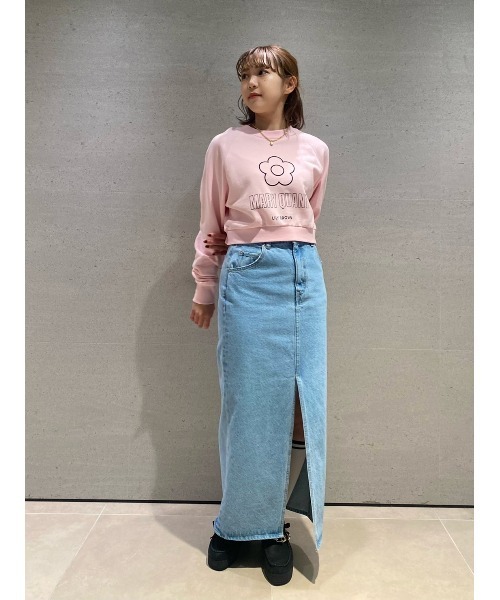 tシャツ 「LILY BROWN×MARY QUANT」デイジークロップドスウェット レディース LILY BROWN tシャツ 「LILY BROWN×MARY QUANT」デイジー