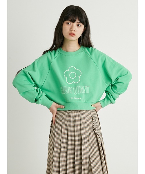 tシャツ 「LILY BROWN×MARY QUANT」デイジークロップドスウェット レディース LILY BROWN tシャツ 「LILY BROWN×MARY QUANT」デイジー