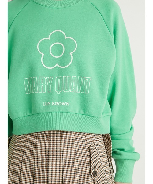 tシャツ 「LILY BROWN×MARY QUANT」デイジークロップドスウェット レディース LILY BROWN tシャツ 「LILY BROWN×MARY QUANT」デイジー