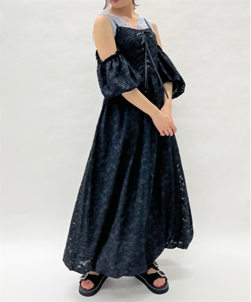 axes femme シアージャガードバルーンOP 新品未使用タグ付　ワンピース axes femme ワンピース シアージャカードバルーンワンピース