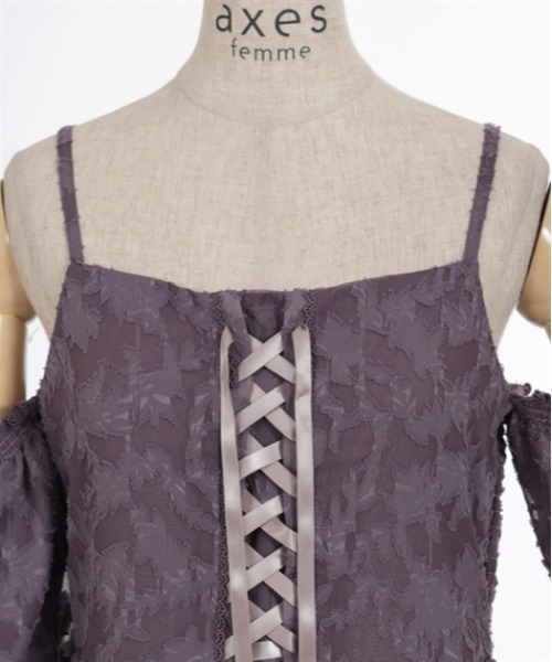 axes femme シアージャガードバルーンOP 新品未使用タグ付　ワンピース axes femme - axes femme シアージャガードバルーンOP 新品未