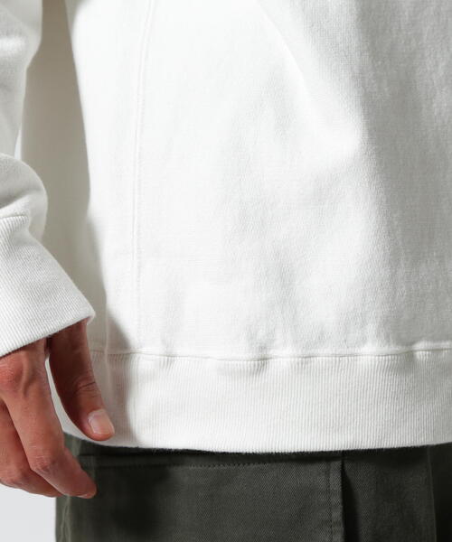 ATON エイトン SUVIN GARMENTDYE スウェット  サイズ:00 6888591 ホワイト  レディース  トップス ATON トレーナー スウェット (エイトン) GARMENT DYED URAKE
