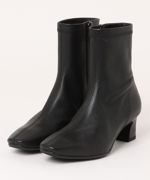 HIMIKO ブーツ 「Made in Japan」「撥水」5cmヒールシープレザー