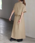 シャツワンピース 着痩せワンピの詳細画像5