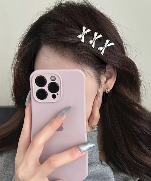 Port（ポート） ヘアピン 「 」 4個セット ミニ リボンモチーフ