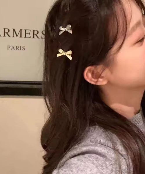Port（ポート） ヘアピン 「 」 4個セット ミニ リボンモチーフ