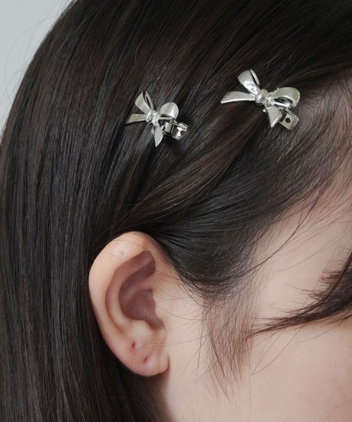 Port（ポート） ヘアピン 「 」 4個セット ミニ リボンモチーフ