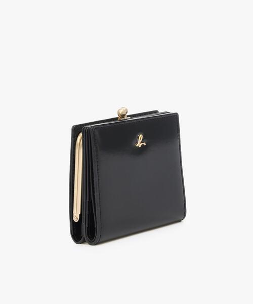 agnes b.（アニエスベー） 財布 ガラスレザー 二つ折り ウォレット