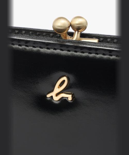 agnes b.（アニエスベー） 財布 ガラスレザー 二つ折り ウォレット