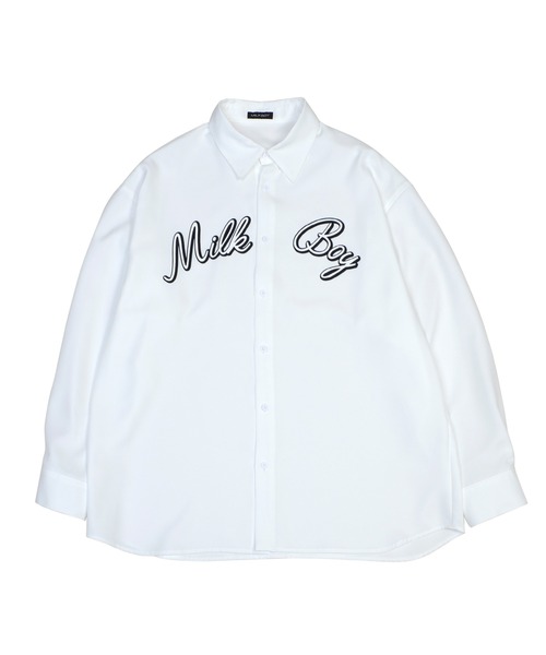 新品未使用】ミルクボーイ　半袖シャツ　安全ピン　ボンテージ　スリット加工　日本製 MILKBOY シャツ UNIFORM メンズ レディース : ZOZOTOWN Yahoo!店