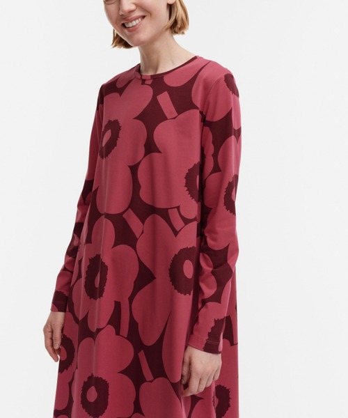 marimekko Unikko Clarfe dress M ワンピース marimekko（マリメッコ）の「Unikko / Clarfe dress（ワンピース