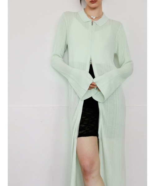 Katrin TOKYO カーディガン zip up long knit cardigan レディース