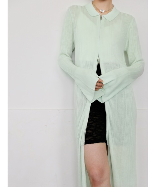 Katrin TOKYO カーディガン zip up long knit cardigan レディース