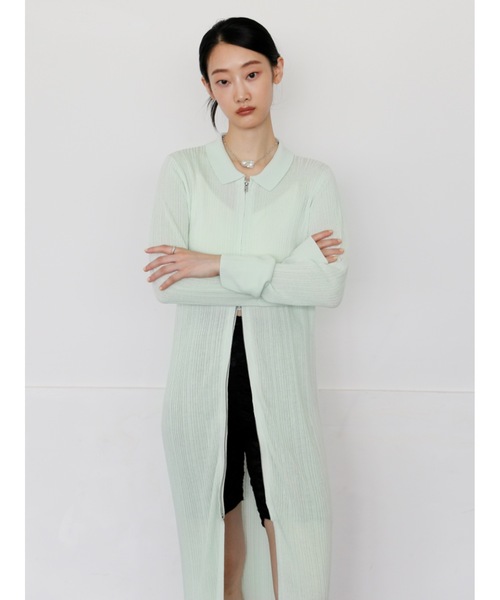 Katrin TOKYO カーディガン zip up long knit cardigan レディース