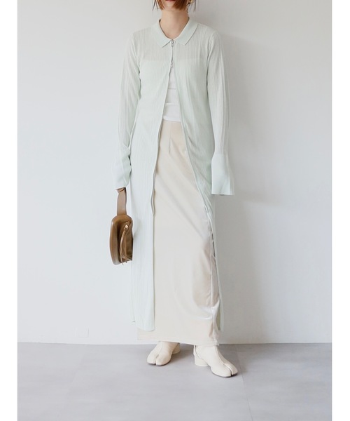 Katrin TOKYO カーディガン zip up long knit cardigan レディース