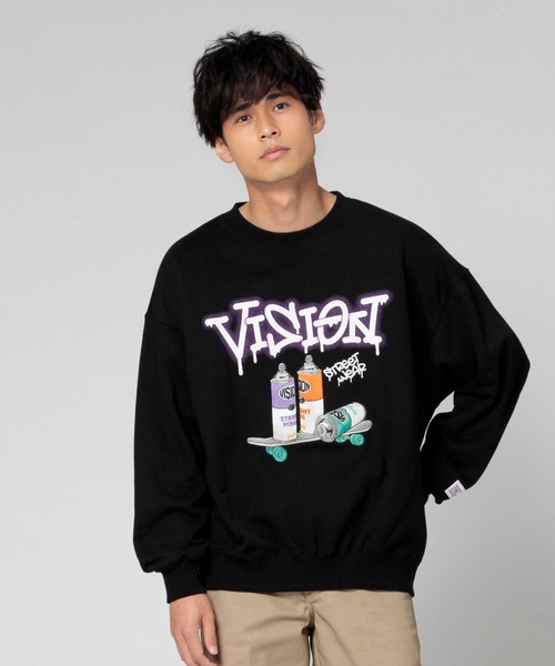 Right-on トレーナー スウェット 「VISION STREET WEAR」スプレー