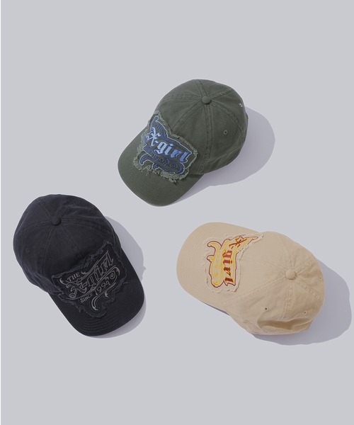 X-girl キャップ 帽子 LOGO PATCH 6PANEL CAP レディース メンズ