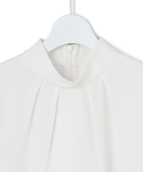 ブラウス シャツ 「吸水速乾/UVケア/防シワ性」バックサテンアムンゼン ボウタイ付き 2WAY ブラウス レディース 23区 ブラウス シャツ 「吸水速乾/UVケア/防シワ性」バック
