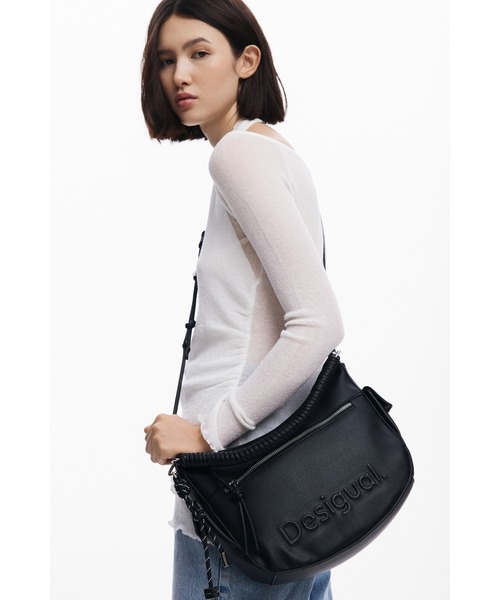 Desigual ショルダーバッグ バッグ ブレイドハンドル ブラック