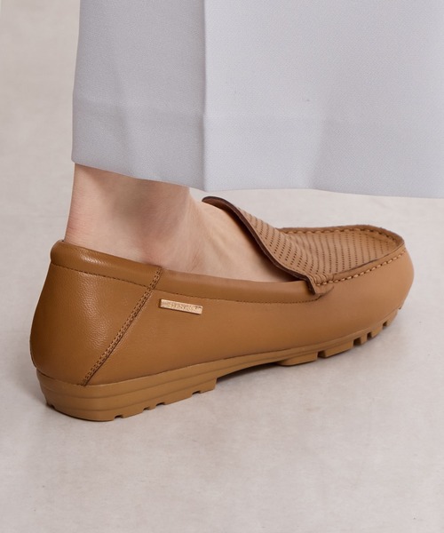 HIMIKO デッキシューズ モカシン 「HIMIKO」パンチングレザー