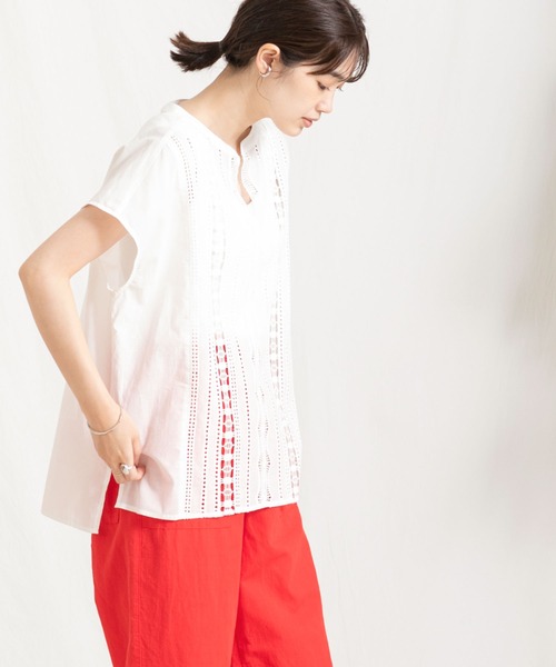 「Gready Brilliant」 「huitieme nid」半袖ブラウス FREE ブラック レディース Gready Brilliant 「Gready Brilliant」 「huitieme nid