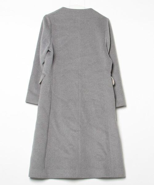IENA（イエナ） ノーカラーコート 38 グレー レディース : ZOZOTOWN