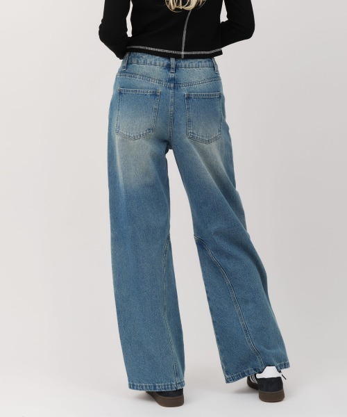 パンツ atmos pink Biker Denim Pants / アトモス ピンク バイカー デニム パンツ レディース_3
