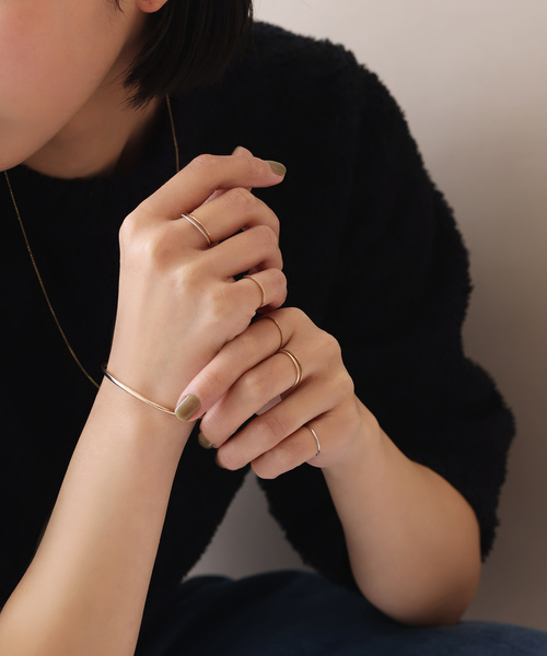 Lilas 指輪 リング シンプルリング K10 レディース : ZOZOTOWN