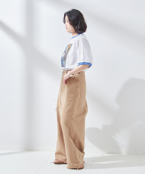 tシャツ JANE SMITH/ジェーンスミス NICOLA K FRILLS ロングTシャツ レディース JANESMITH tシャツ ジェーンスミス / GIRL IN YELLOW LONG