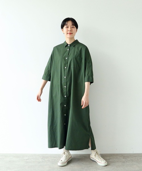 パリエロ PARICCIワンピースsizeＭ PAR ICI シャツワンピース ブロード BIGシャツワンピース