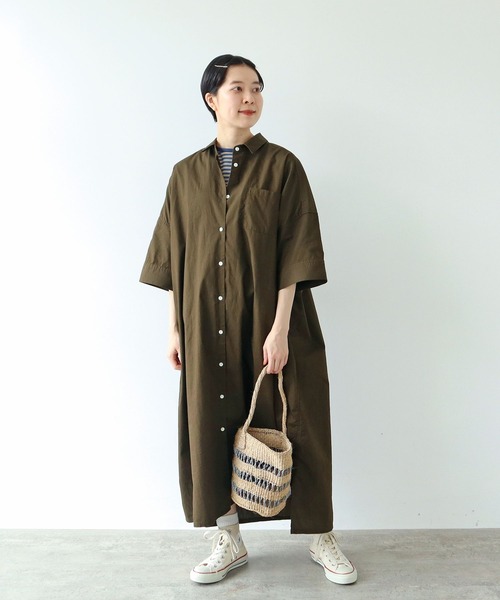 日本製　PAR ICI 新品　パーリッシィBIGチェックシャツワンピース PAR ICI（パーリッシィ）の「【WEB別注】チェックBIGシャツ