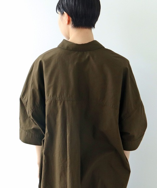 ワンピース✳︎par ici PAR ICI シャツワンピース ブロード BIGシャツワンピース