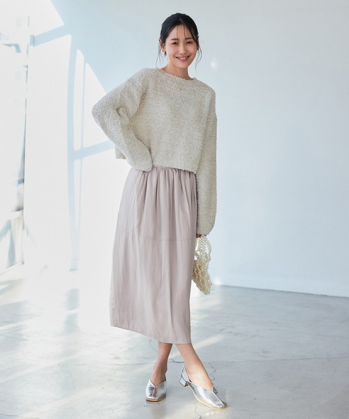 ROPE' PICNIC（ロペ ピクニック） スカート 切り替えギャザーフレア