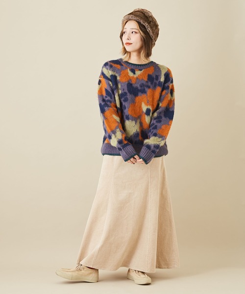 「CUBE SUGAR」 長袖ニット M ブルー系その他 レディース_画像6