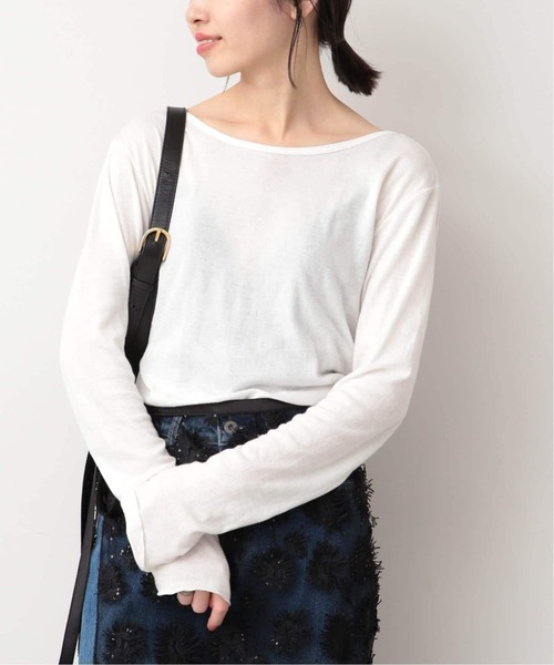 tシャツ 「追加」miller/ミラー SLOBE別注 SHEER RIB クルーネック レディース 追加》miller/ミラー SLOBE別注 SHEER RIB クルーネック（T