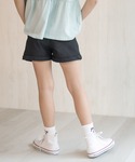 パンツ 「ガールズ」NAVY ストレッチツイル...の詳細画像4