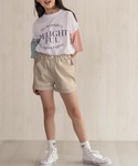 パンツ 「ガールズ」NAVY ストレッチツイル...の詳細画像5