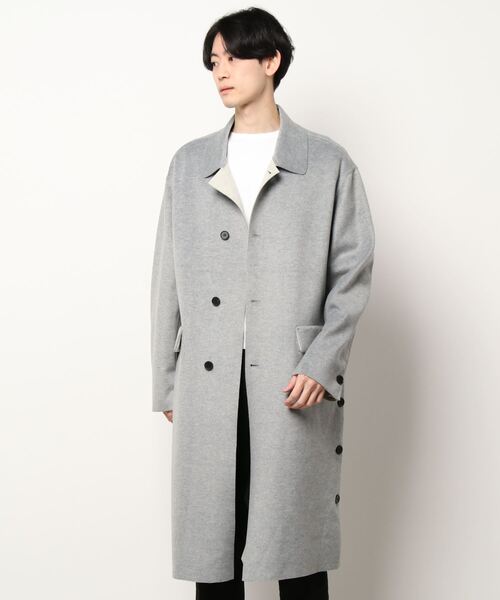 「WESTBOY」 ステンカラーコート M グレー メンズ_画像5