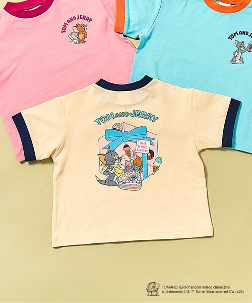 TOM & BOY ♡リンガーTシャツ tシャツ トムとジェリー リンガーTシャツ キッズ 子供服 男の子