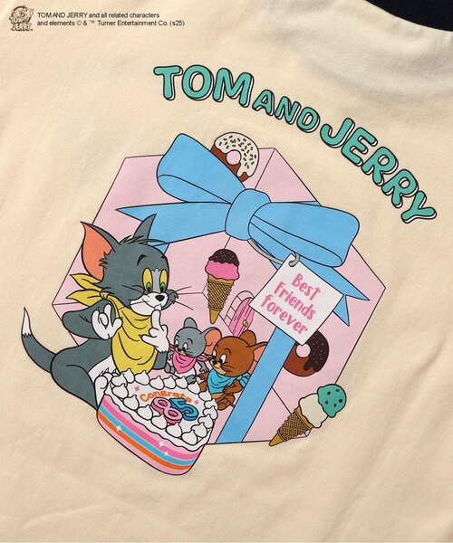 TOM & BOY ♡リンガーTシャツ tシャツ トムとジェリー リンガーTシャツ キッズ 子供服 男の子