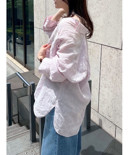 Mila Owen（ミラオーウェン）の「ビックシルエットリネンシャツ