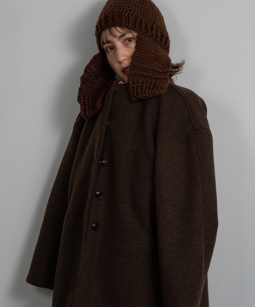 lawgy（ラウジー） ノーカラージャケット FREE オートミール