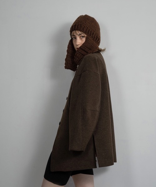 lawgy（ラウジー） ノーカラージャケット FREE オートミール