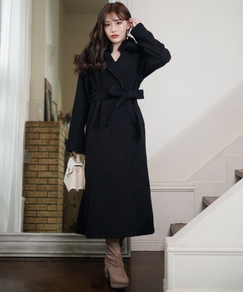 「LIPSERVICE」 チェスターコート M モカ レディース_画像5