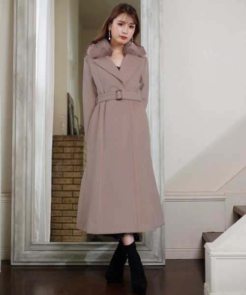 「LIPSERVICE」 チェスターコート M モカ レディース_画像9