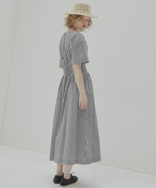 LE CIEL BLEU 夏ワンピース LE CIEL BLEU（ルシェルブルー）の「Chiffon Volume Dress