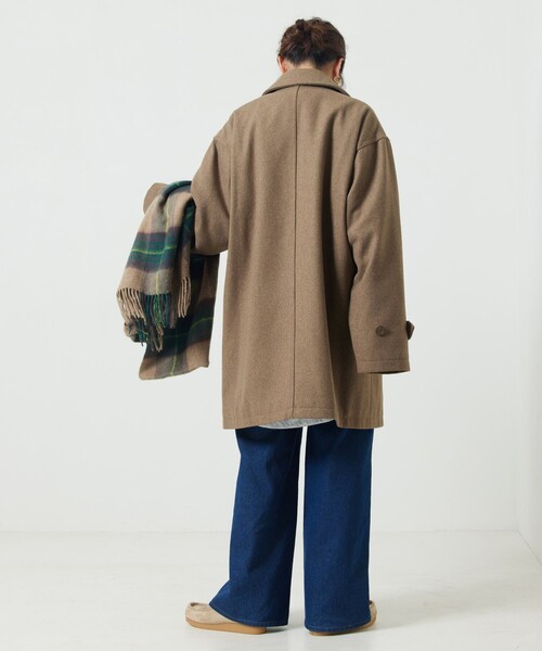 FREAK'S STORE（フリークスストア） ピーコート フリ- ネイビー