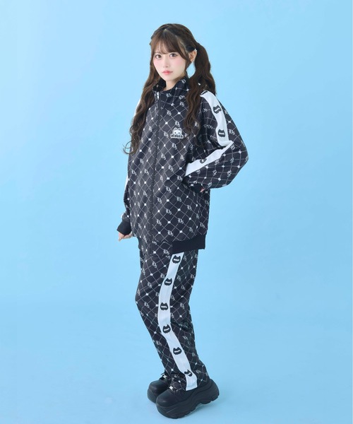 はうるず モノグラムネ申ジャージ セットアップ Hauls ジャージ にゃめんにゃ！モノグラムネ申おジャージ レディース