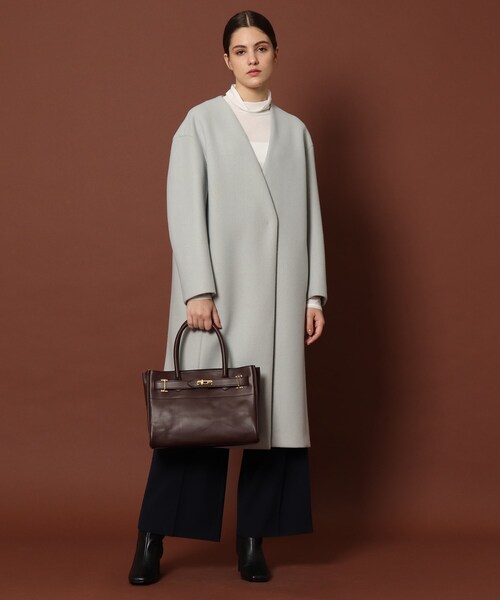 DRESSTERIOR（ドレステリア） ノーカラーコート 36 グレー レディース